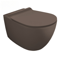 Унитаз SIMAS VIGNONI подвесной безободковый с вихревым смывом цвет мока матовый VI18VERT/F85.MM — фото 2, Подвесные унитазы