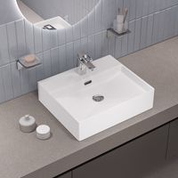 Умывальник накладной/подвесной, белый глянцевый, Bild, IDDIS, арт-BILWS50i27 — фото 1, Раковины накладные