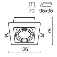 Встраиваемый светильник Technical арт-DL008-2-01-W — фото 3, Точечные светильники