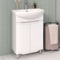 Тумба напольная Viktoria 55 с умывальником Элеганс 55 /AQUA DE MARCO 5055CVIC — фото 1, Тумбы с раковиной