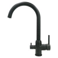 NAPOLI Смеситель д/кухни совмещенный с краном для питьевой воды, черный камень арт-32665 — фото 2, Смесители для кухни