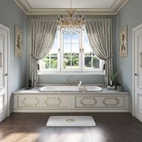 OLIVIA PODIUM Ванна 174x83 см. белая, слив/перелив золото (встраиваемая в подиум) 24379 — фото 4, Ванны