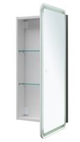 Зеркальный шкаф Aquanet Оптима 40 с LED подсветкой 00357143 — фото 3, Зеркальные шкафы в ванную