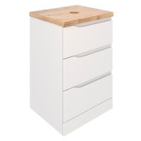 Тумба напольная NORDIC 60 /3 ящ/ под столешницу из массива и накладную раковину /AQUA DE MARCO 2060CNOR/F — фото 3, Тумбы под раковину