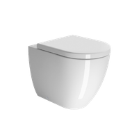 унитаз приставной PURA безободковый с водоворотной системой смыва Swirlflush фаянсовый белый арт-881011 — фото 3, Приставные унитазы