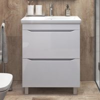 Тумба под раковину VIGO Grani 70 напольная белый (202) — фото 2, Тумбы под раковину