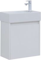 Тумба под раковину Aquanet Nova Lite 50 белый глянец (1 дверца) арт-00298853 — фото 1, Тумбы под раковину