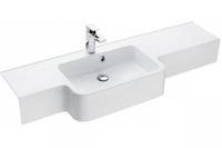 Товар: Раковина HOTEL B 151, левая, белая 1A709431PI01L - фото 2 Раковина HOTEL B 151, левая, белая 1A709431PI01L — фото 2, Раковины подвесные