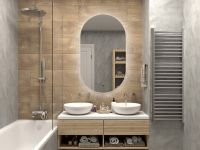 Зеркало арт-ТИТ-02-70/120-14 — фото 2, Зеркала в ванную комнату