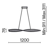Товар: Подвесной светильник Maytoni P097PL-L36BS3K - фото 12 Подвесной светильник Maytoni P097PL-L36BS3K — фото 12, Подвесные светильники
