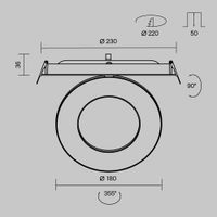 Встраиваемый светильник Technical DL102-12W3K-B — фото 11, Точечные светильники