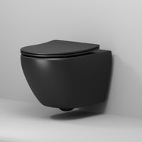 Товар: Унитаз подвесной Grossman (520х360х320) безободковый,смыв торнадо,черный матовый с тонкой крышкой,микролифт,1 место арт-GR-4457BMSQ - фото 4 Унитаз подвесной Grossman (520х360х320) безободковый,смыв торнадо,черный матовый с тонкой крышкой,микролифт,1 место арт-GR-4457BMSQ — фото 4, Подвесные унитазы