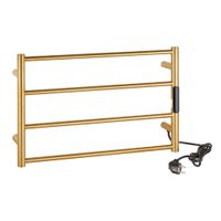 Электрический полотенцесушитель мини 560x370x90 мм, 63W, нержавеющая сталь, матовая, золотая 704153085 — фото 3, Электрические полотенцесушители