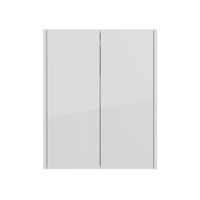 Шкаф Lemark COMBI 60 см подвесной, 2-х дверный, цвет корпуса, фасада: Белый глянец арт-LM03C60SH — фото 3, Шкафы для ванной