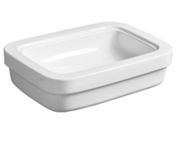 Раковина SIMAS EVOLUTION накладная без отверстий цвет белый EVO10 — фото 1, Раковины накладные