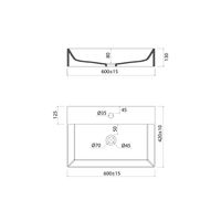 Умывальник накладной/подвесной, белый глянцевый, Bild, IDDIS, арт-BILWS60i27 — фото 1, Раковины накладные