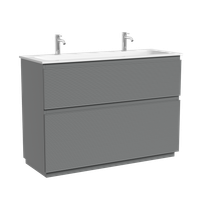 Тумба напольная SANCOS Folk Floor 1190х445х850, c двумя ящиками оснащенными доводчиками, Ergraut soft, арт. арт-FL120FES — фото 8, Тумбы под раковину