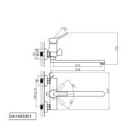 Товар: Смеситель для ванны D&K Rhein , хром арт-DA1493301 - фото 3 Смеситель для ванны D&K Rhein , хром арт-DA1493301 — фото 3, Смеситель для ванны