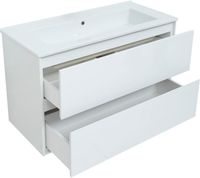 Тумба под раковину Aquanet Милан 105 белый глянец арт-00339970 — фото 3, Тумбы под раковину