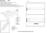 Бра арт-KANTO AP12W LED BL — фото 3, Бра