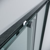 Товар: 1/2 душевого ограждения Grossman Galaxy 1/2.K33.01.12.42.00 (120х195) графит сатин,стекло прозрачное, 1 место - фото 7 1/2 душевого ограждения Grossman Galaxy 1/2.K33.01.12.42.00 (120х195) графит сатин,стекло прозрачное, 1 место — фото 7, Раздвижные душевые двери