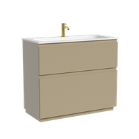 Тумба напольная SANCOS Folk Floor 995х445х850, c двумя ящиками оснащенными доводчиками, Капучино, арт. арт-FL100FCP — фото 5, Тумбы под раковину