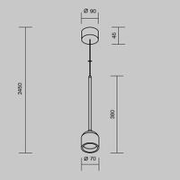 Подвесной светильник Outdoor O491PL-L6B3K — фото 8, Подвесные светильники