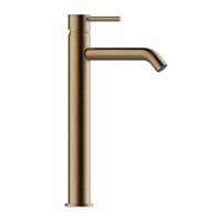 Смеситель для раковины Bossini Teo высокий с донным клапаном цвет Brushed Bronze Matt арт-Z00703.022 — фото 2, Смесители для раковины