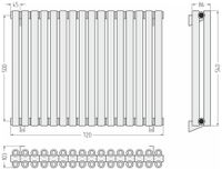 Товар: Отопительный радиатор Сунержа Эстет-00 500х720 16 секций Без покрытия арт-00-0332-5016 - фото 3 Отопительный радиатор Сунержа Эстет-00 500х720 16 секций Без покрытия арт-00-0332-5016 — фото 3, Радиаторы отопления