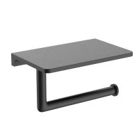 Держатель для туалетной бумаги с полочкой Raglo , графит арт-R320.03.09 — фото 1, Держатели туалетной бумаги