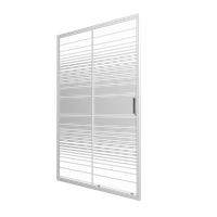 Дверь Слайд 120 сдвижная, Полосы (1 место) (1) арт-Щ0000064613 — фото 3, Раздвижные душевые двери