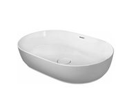 Раковина, Duravit, Luv, шгв 600*400*140, отверстия для смесителя-отсутствуют, WonderGliss, цвет раковины-Белый/Серый шелковисто - матовый арт-03796023001 — фото 1, Раковины встраиваемые сверху