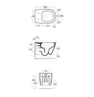 Унитаз SIMAS JUNIPER подвесной безободковый цвет белый JU18/F85 — фото 4, Подвесные унитазы
