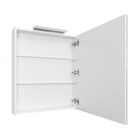 OLETA Зеркальный шкаф 60, правый, белый глянец арт-A857646806 — фото 2, Зеркальные шкафы в ванную