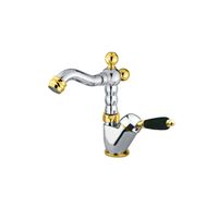 Смеситель для биде Fiore IMPERIAL BLACK 89CO5314, хром/золото — фото 1, Смесители для биде