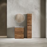 Тумба под раковину SANCOS Libra Floor напольная, 690х450х840, c двумя ящиками оснащенными доводчиками, дуб чарльстон, арт. арт-LB70FECH — фото 2, Тумбы под раковину