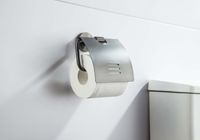 БЕТТА бумагодержатель с крышкой, оружейная сталь арт-AQ4609BGM — фото 3, Держатели туалетной бумаги