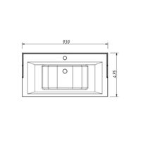 раковина 900x460x220 Y-090B — фото 1, Раковины