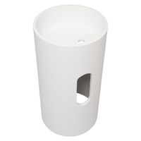 Моноблок Alfa из Solid Perfection (45см*45см*81см) /белый/ AQUA DE MARCO арт-ALFAL45_SOL — фото 4, Раковины напольные