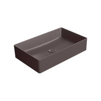 Товар: раковина накладная KUBE X 60x37 без перелива коричневый матовый арт-945316 - фото 2 раковина накладная KUBE X 60x37 без перелива коричневый матовый арт-945316 — фото 2, Раковины накладные