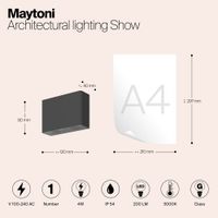 Архитектурная подсветка Outdoor O433WL-L4GF3K — фото 8, Уличное освещение