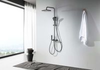 Товар: AQ3040BGM ПОЛАРИС душевая система (смеситель для ванны) 295х195мм, оружейная сталь - фото 4 AQ3040BGM ПОЛАРИС душевая система (смеситель для ванны) 295х195мм, оружейная сталь — фото 4, Душевые системы