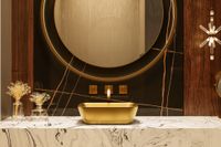 Товар: Раковина накладная ABBER Rechteck золото матовое арт-AC2200MMG - фото 3 Раковина накладная ABBER Rechteck золото матовое арт-AC2200MMG — фото 3, Раковины накладные