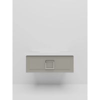 Тумба под раковину подвесная La Fenice Cubo , бежевая арт-FNC-01-CUB-C-100 — фото 3, Тумбы под раковину