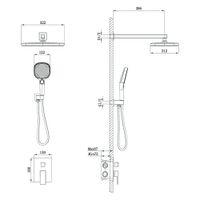 Товар: Встраиваемая душевая система AVELLA, Хром глянец AV-410-C-C4 - фото 3 Встраиваемая душевая система AVELLA, Хром глянец AV-410-C-C4 — фото 3, Встраиваемые душевые комплекты