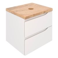 Тумба подвесная NORDIC 60 /левая/ со столешницей из массива 60 см под накладную раковину /AQUA DE MARCO 5060CNOR060/H/L — фото 2, Тумбы под раковину