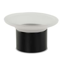 FORTIS Мыльница настольная, матовое стекло/черный матовый арт-31760 — фото 2, Мыльницы