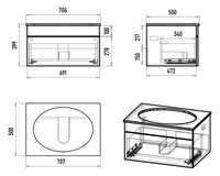 Тумба под раковину арт-ENF-06070-0141Я — фото 5, Тумбы под раковину