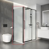 Боковая стенка Niagara Nova NG-A100GR-34 (100х195) графит,стекло прозрачное,1 место — фото 3, Боковые стенки