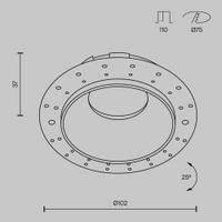 Товар: Встраиваемый светильник Technical DL051-U-2W - фото 9 Встраиваемый светильник Technical DL051-U-2W — фото 9, Точечные светильники